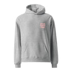 Jesus Loves You oversized hoodie in athletic heather — front view