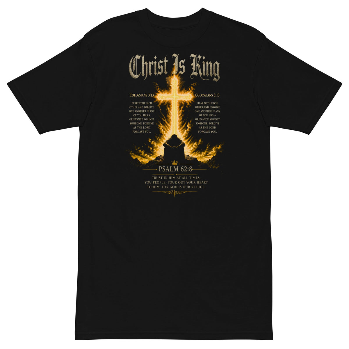 Christ Is King Premium Heavyweight Tee