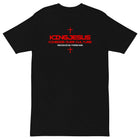 Kingdom Over Culture premium heavyweight tee in black — front view, KingJesus.shop