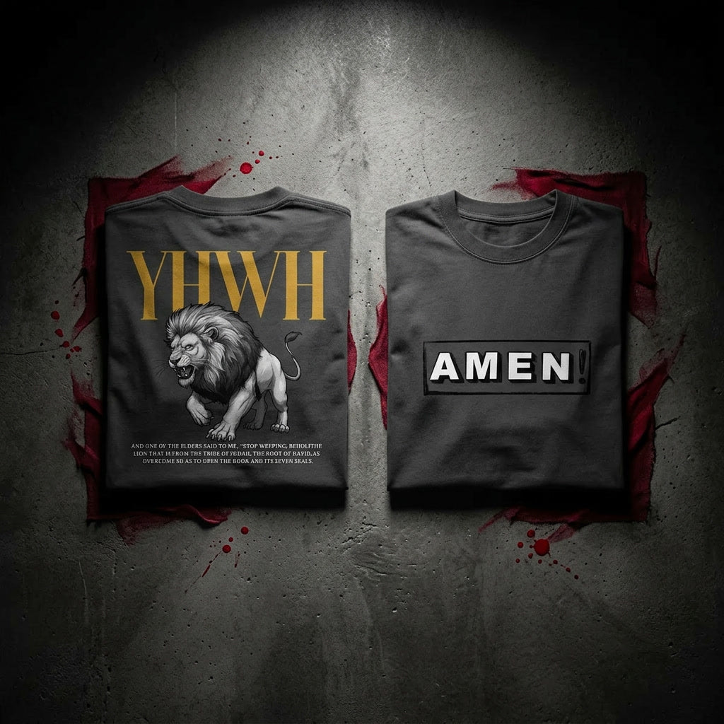 YHWH Lion Oversized Tee