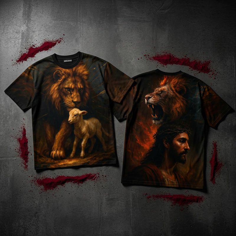 Lion & Lamb All Over Print Tee