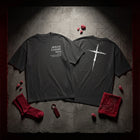 Jesus Chose You oversized tee — DTF print Christian streetwear, faded black cotton