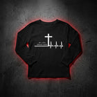 My Life Began Here youth long sleeve Christian tee — John 3:3 kids faith apparel KingJesus.shop