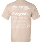 Undeniable Label tee in sand — back view