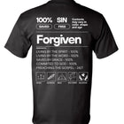 Undeniable Label tee in black — back view