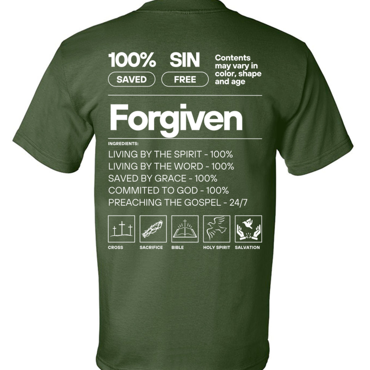 Undeniable Label tee lifestyle shot — Christian streetwear by KingJesus.shop