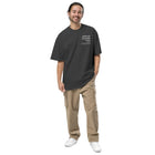 Jesus Chose You oversized Christian tee in faded black — front view KingJesus.shop