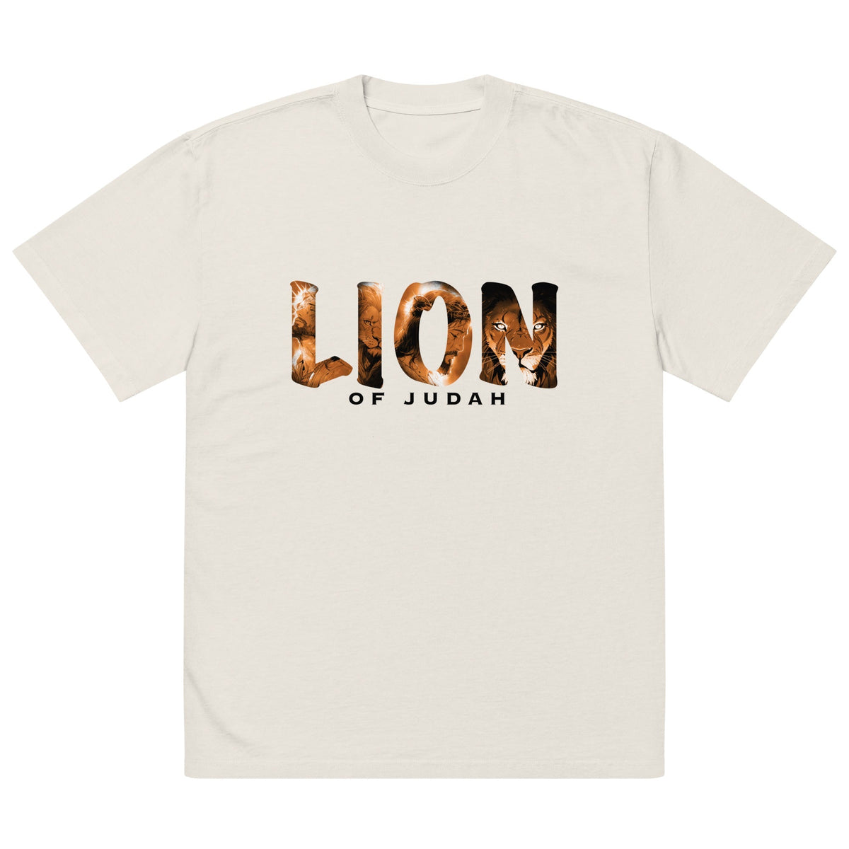 LION oversized tee — Lion of Judah graphic detail