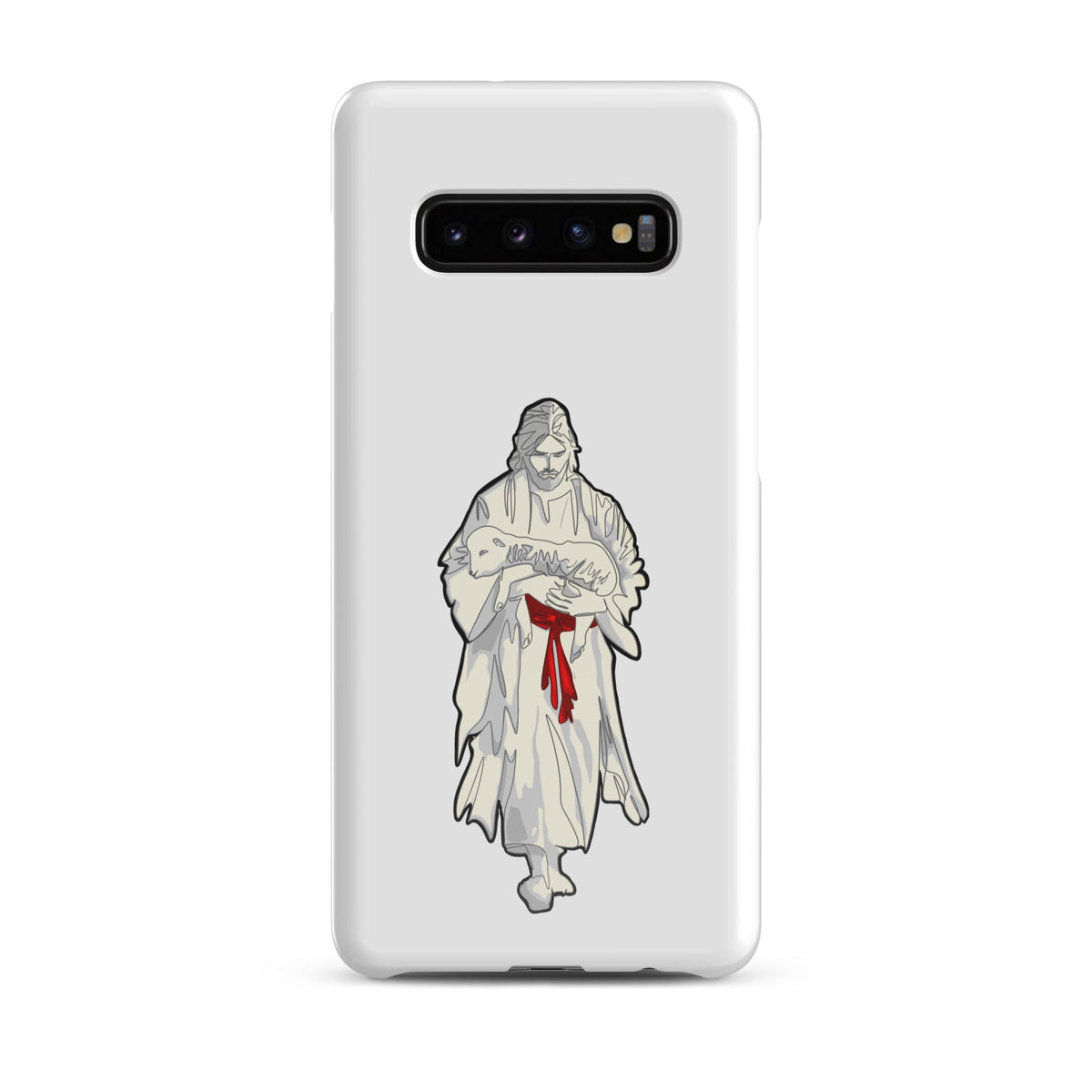 Jesus and Lamb snap case for Samsung Galaxy S10 Plus — Christian phone case