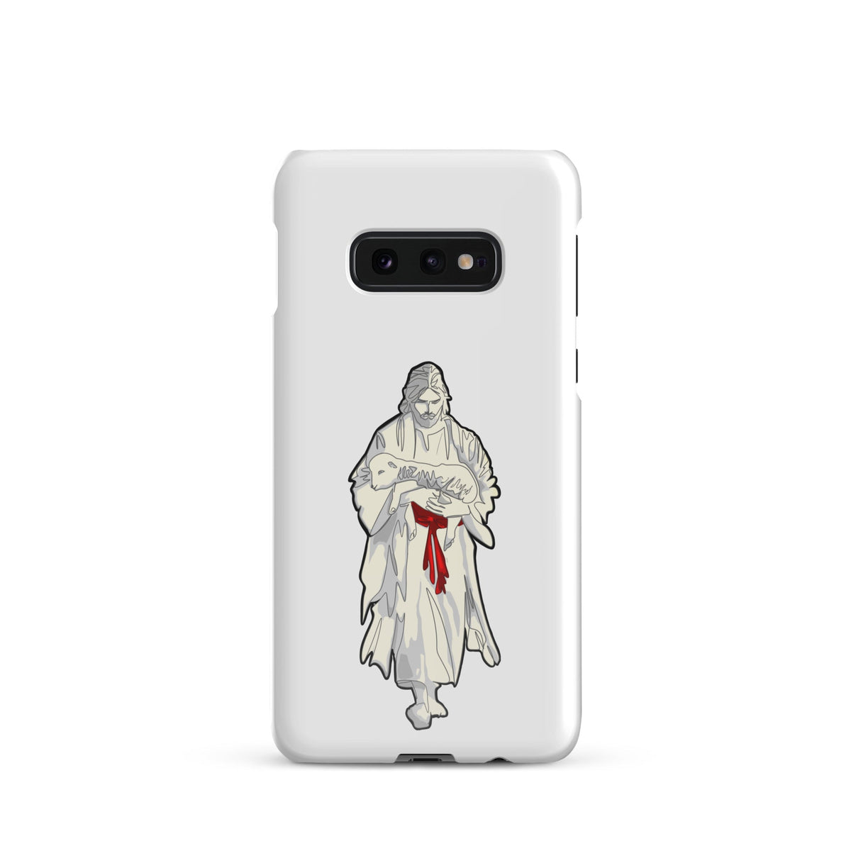 Jesus and Lamb snap case for Samsung Galaxy S10e — Christian Samsung case KingJesus.shop