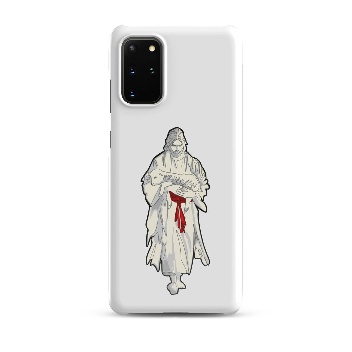 Jesus and Lamb snap case for Samsung Galaxy S21 — Christian phone case