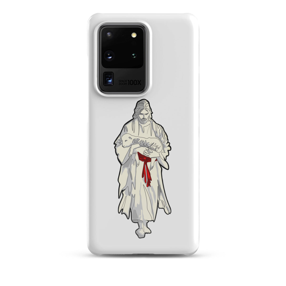Jesus and Lamb snap case for Samsung Galaxy S22 — Christian phone case