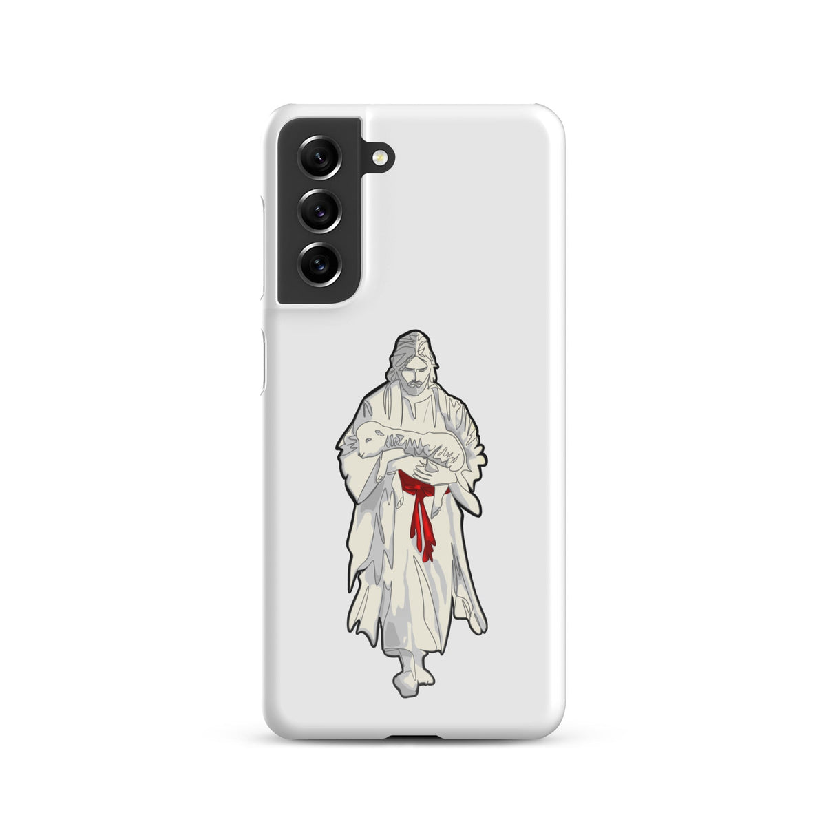 Jesus and Lamb snap case for Samsung Galaxy S23 — Christian Samsung case