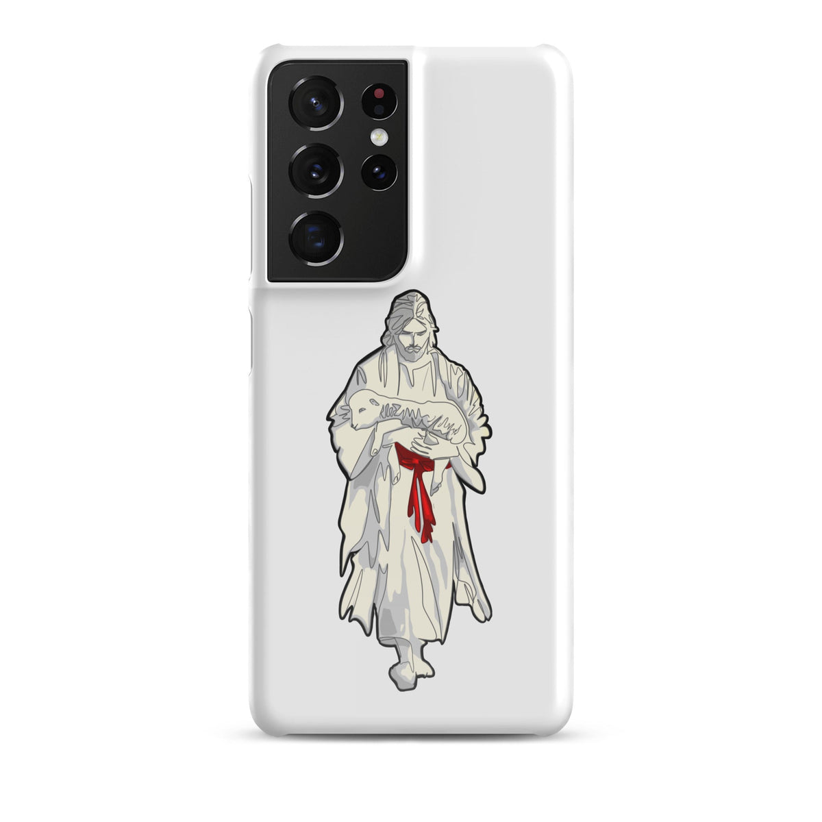 Jesus and Lamb snap case for Samsung Galaxy S23 Ultra — Christian phone case