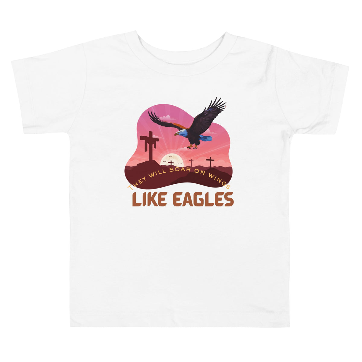 Christian toddler short sleeve tee in white — kids faith apparel