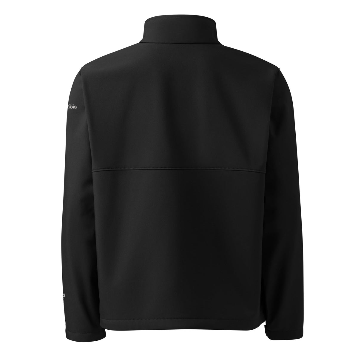 God Is Good Columbia jacket black — back view