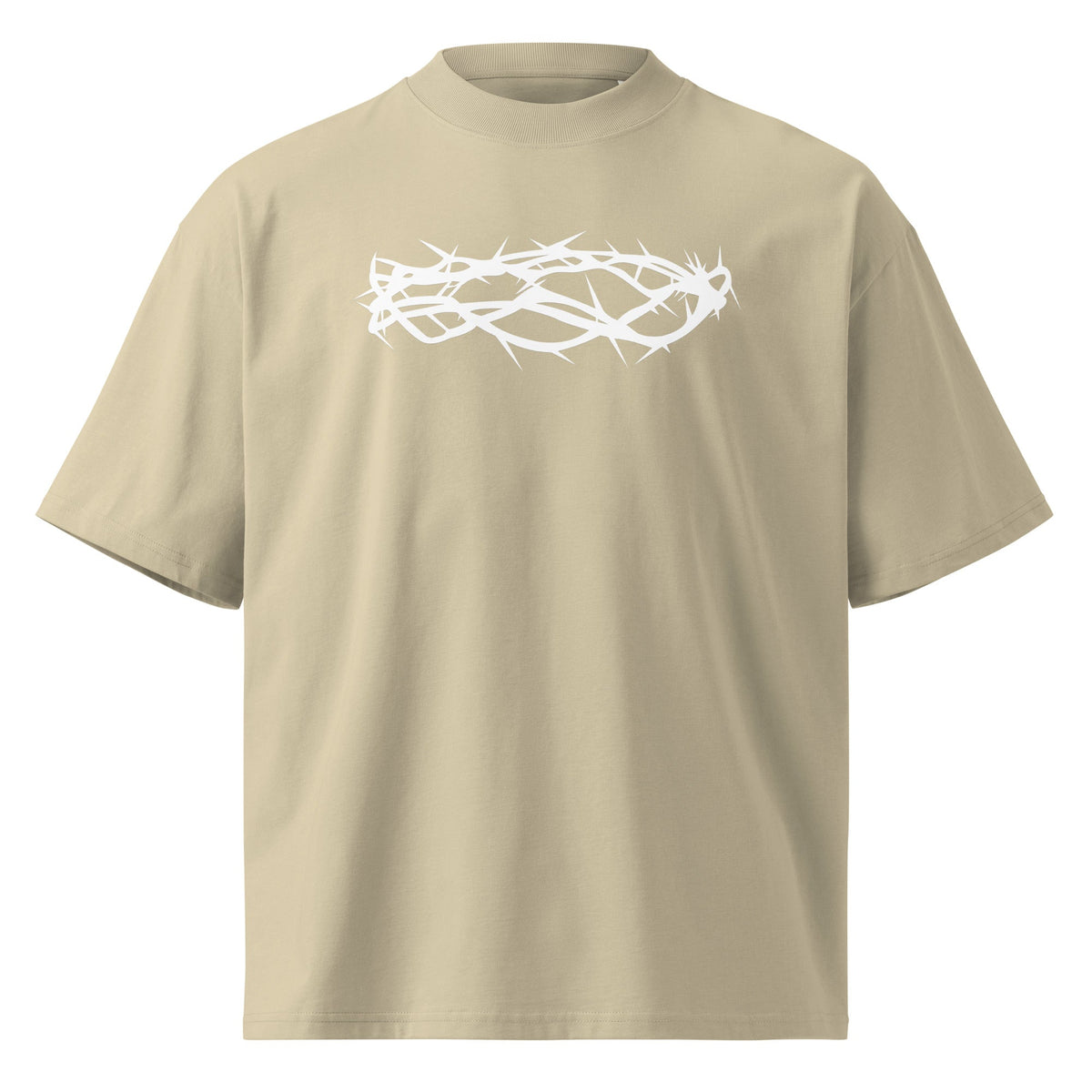 Kings Crown beige graphic t-shirt front